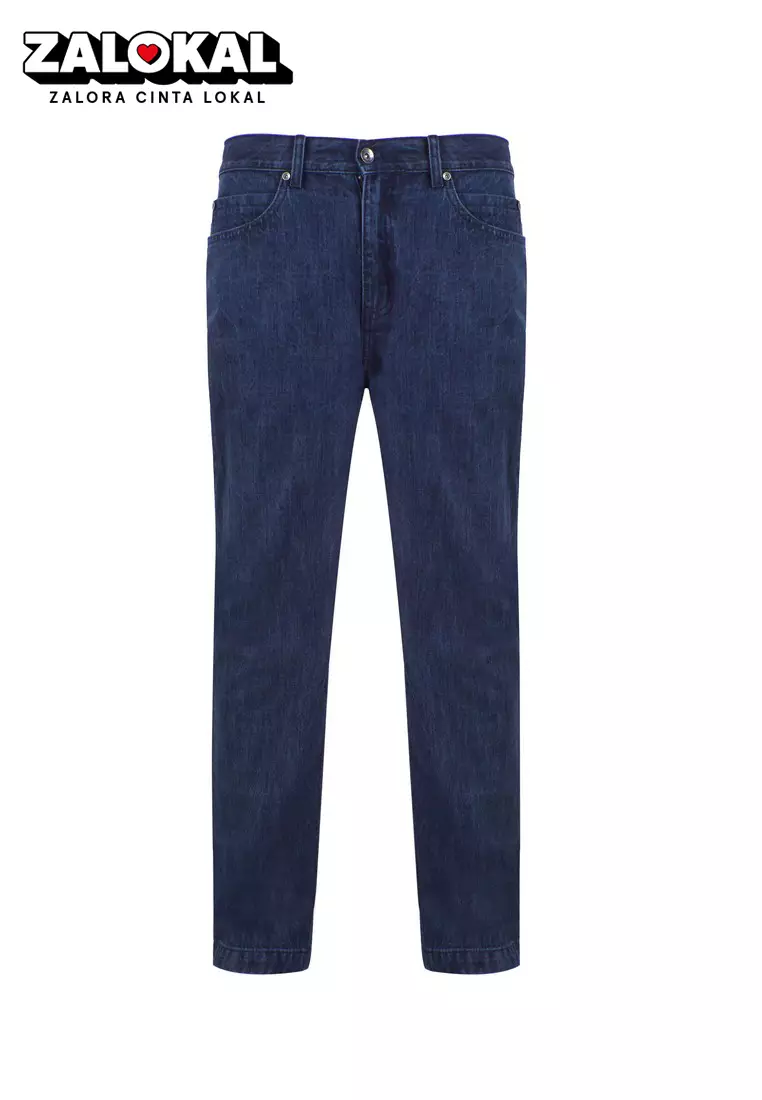 Jual 3SECOND 3Second x RRQ Denim Relaxed Fit Pants C101123 Original ...