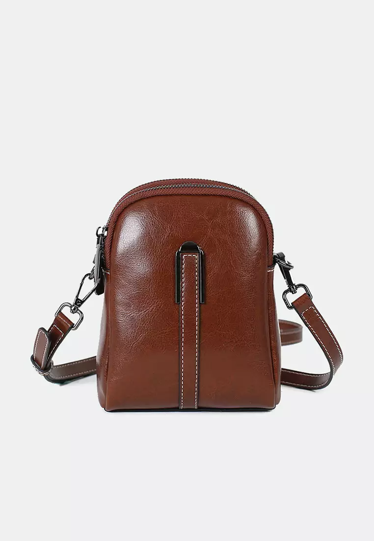 Brand New Top Cowhide Leather Shoulder Crossbody Bag