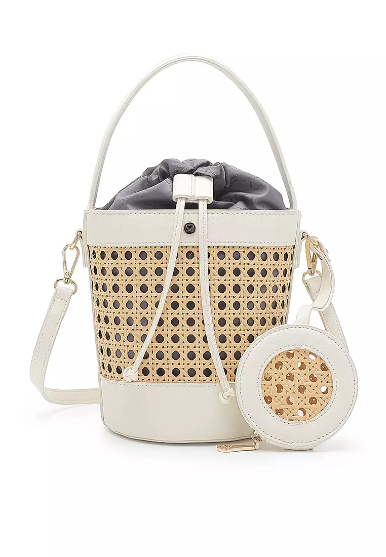 White bucket best sale bag
