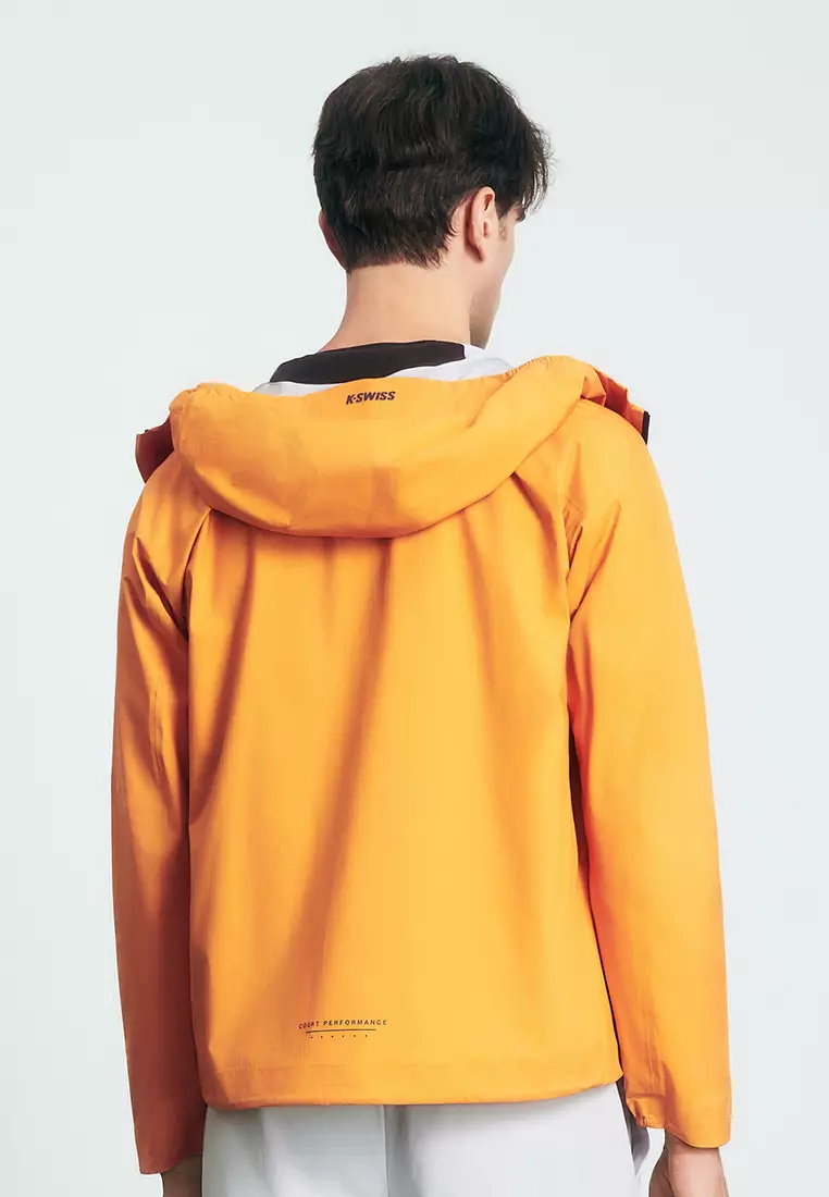 男裝 K-SWISS LOGO 防風防水輕量沖鋒衣 外套