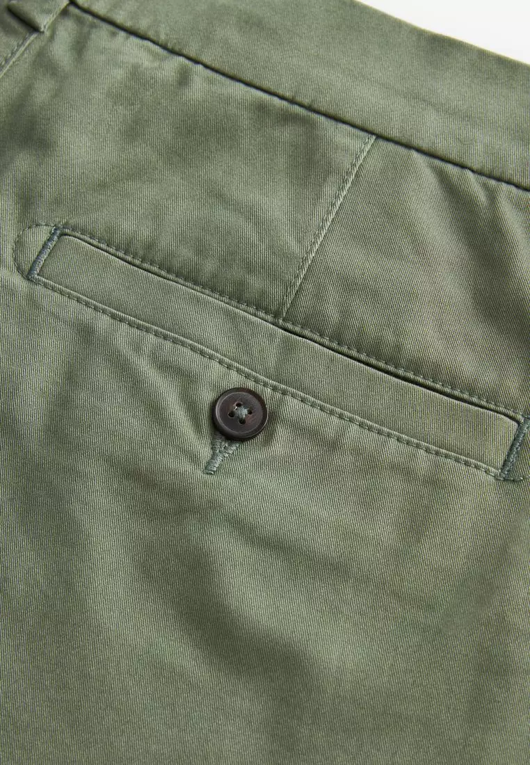 Stretch Chinos Shorts Straight Fit