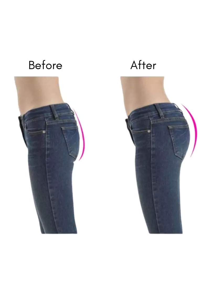 Kleo Butt Lifter Safety Shorts Panties Seamless Padded Underwear Hip Pads Enhancer Panty in Black
