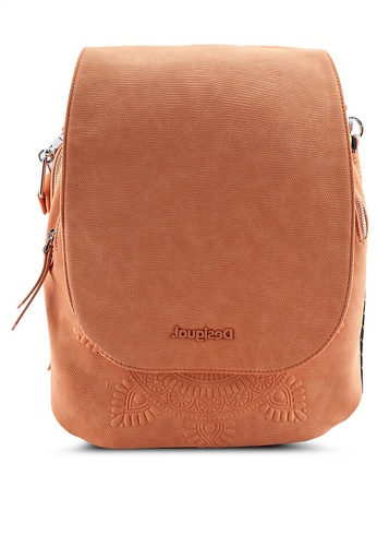 Desigual brown Back Aquiles Ankara Medium Backpack C3375ACCB31AFDGS_1
