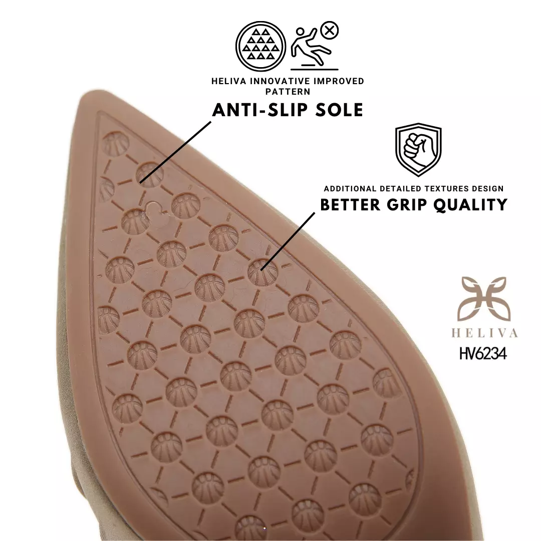 HELIVA LOWIN Formal Satin Heels with Refined Pointed Toe & Slingback Fit HV6234