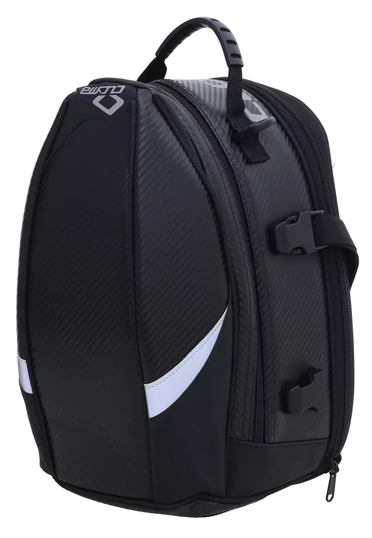 Lixe Tas Motor Touring Back Seat Tail Storage Bag Large Capacity Material Leather Kulit ORIGINAL - Black