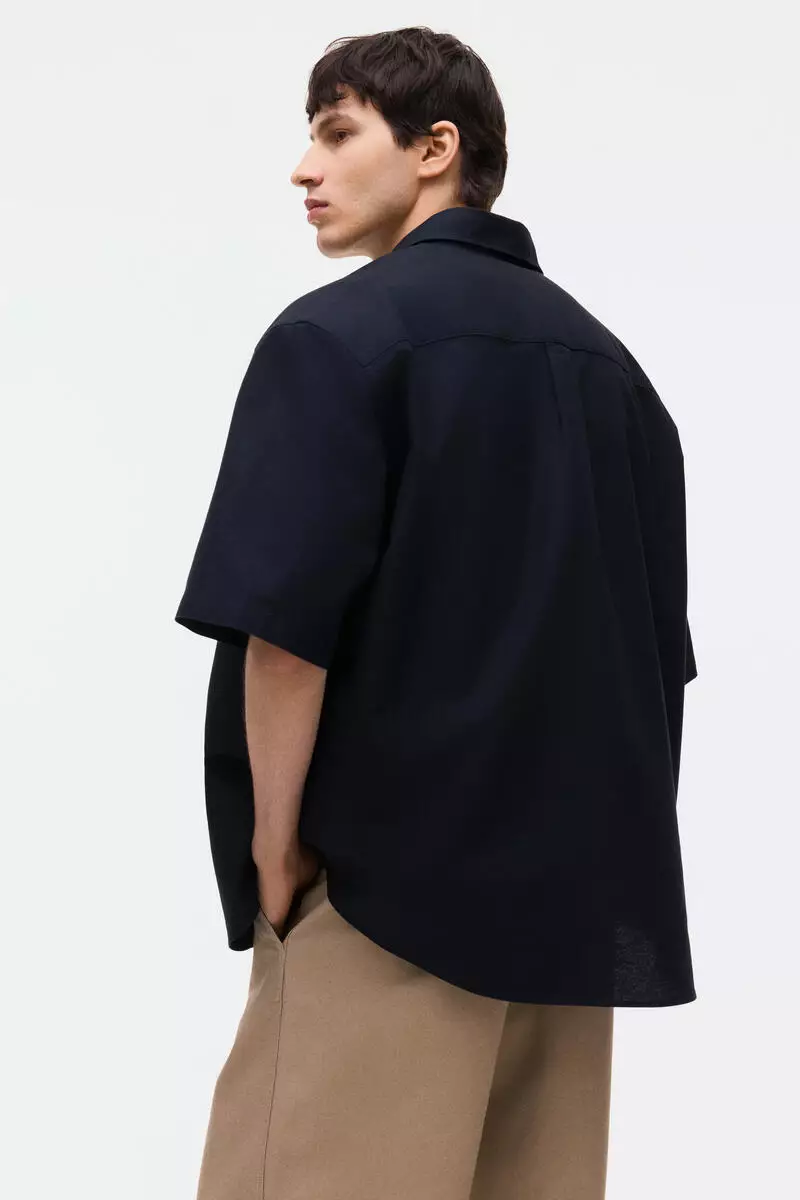 Relaxed Fit Short-sleeved Oxford shirt