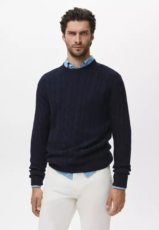 100% Wool Braided Sweater