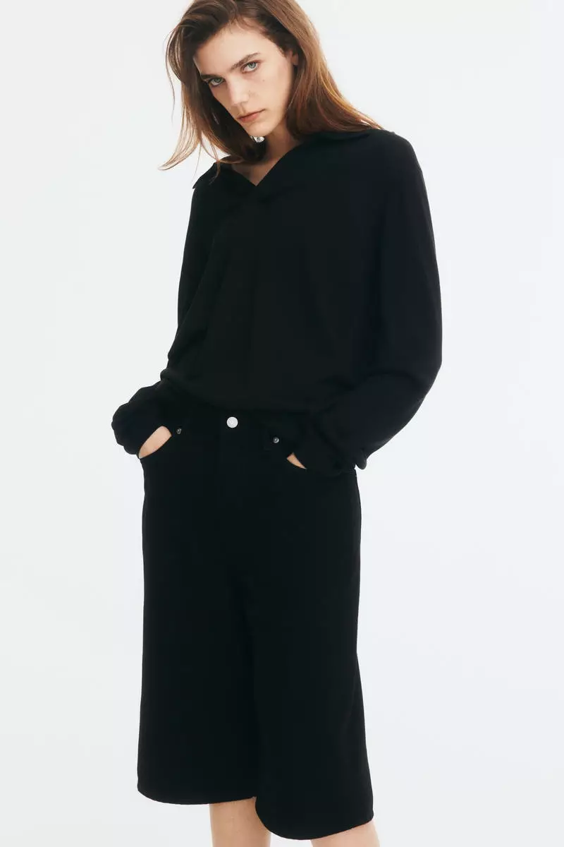 High Knee Denim shorts