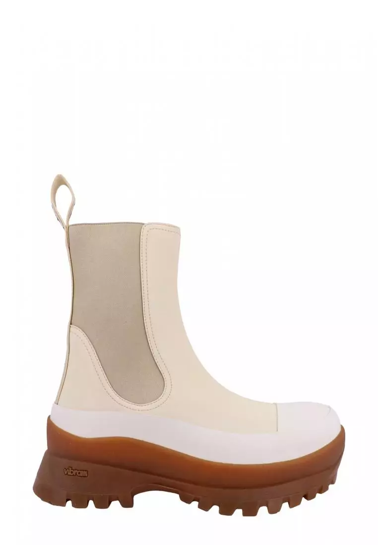Stella mccartney white ankle boots hotsell
