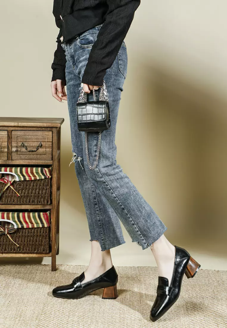 4CM Penny Leather Loafer TE6988-2