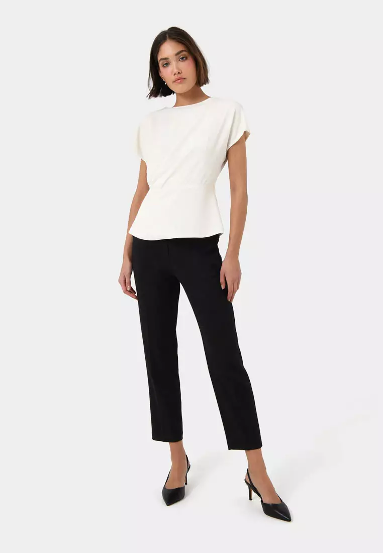 Bonnie Gathered Peplum Top