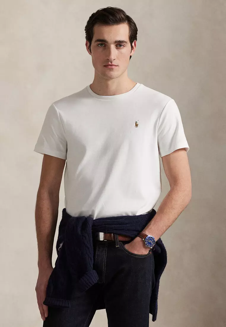 Buy Polo Ralph Lauren Custom Slim Fit Soft Cotton Short Sleeve T