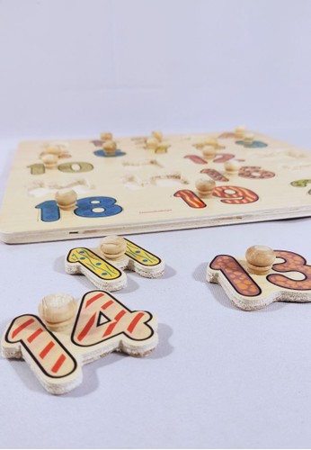 Jual OMOCHA Puzzle Knop Big LED  UV Angka Original 