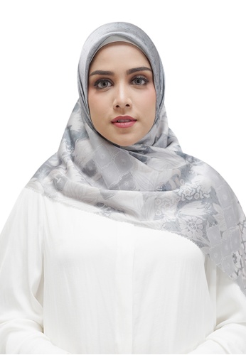 Buttonscarves grey Buttonscarves Maharani Satin Square Grey 33097AA92807D0GS_1