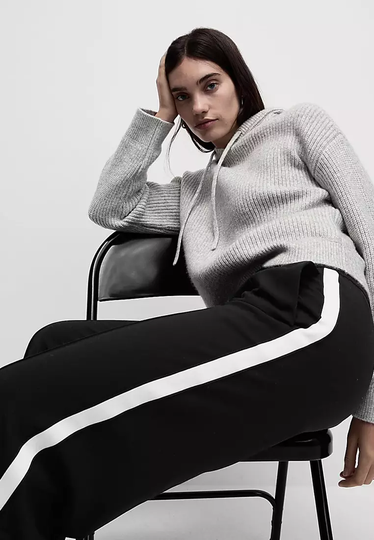 Side Stripe Wide Leg Trousers