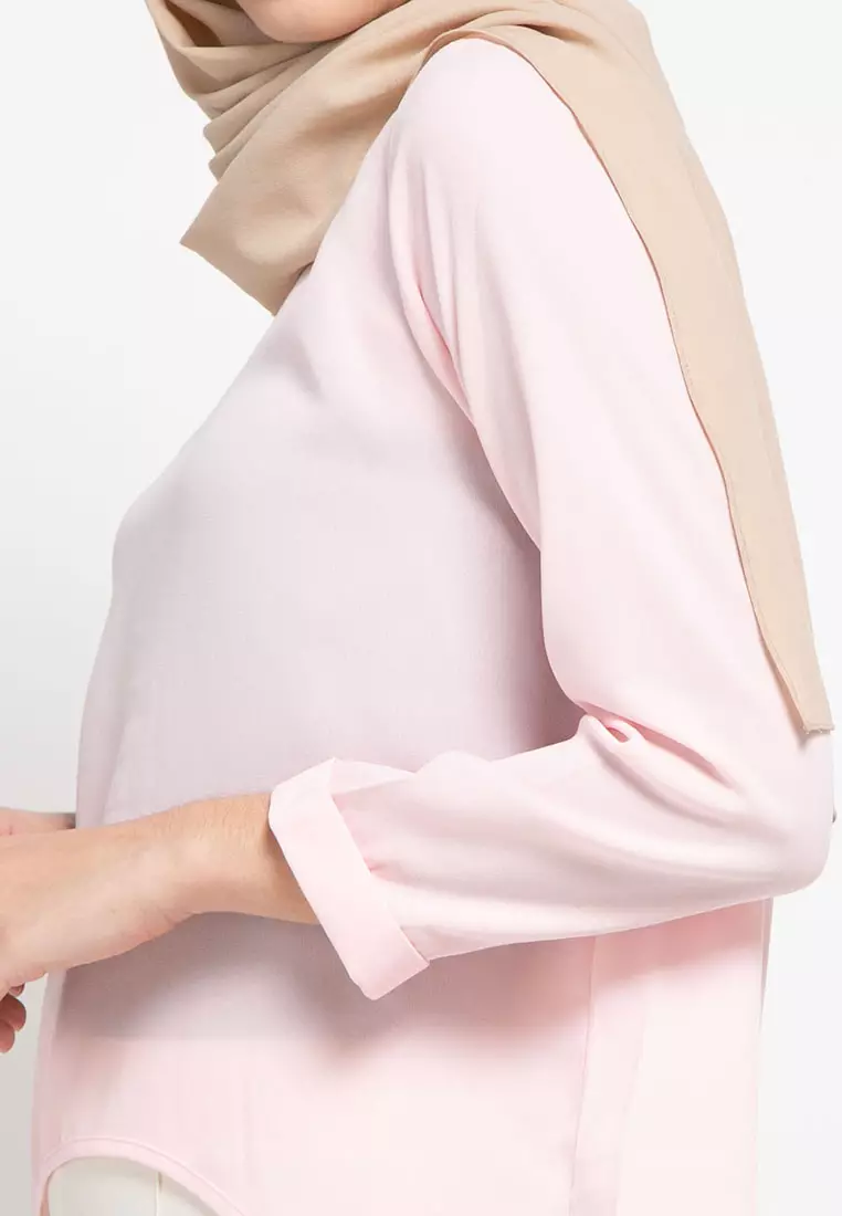 Janine Blouse In Light Pink