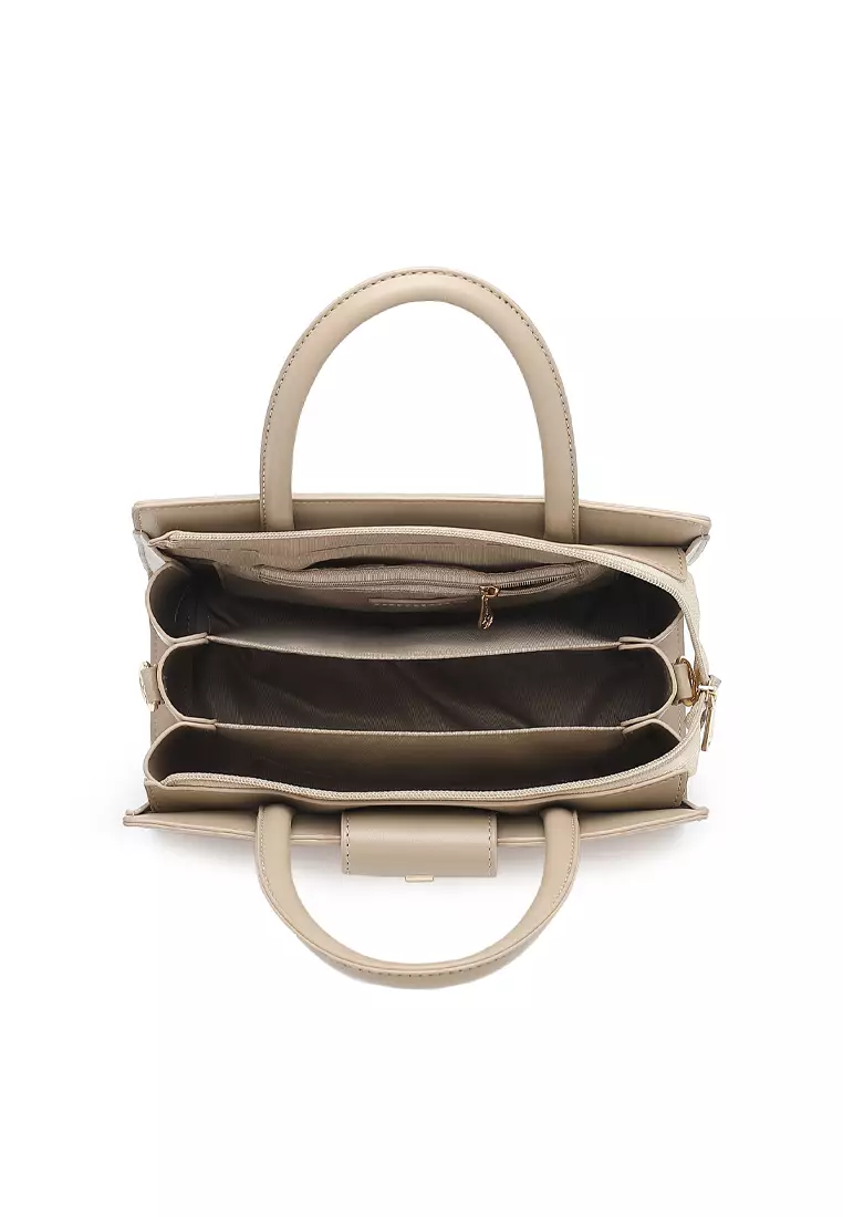 Top Handle Bag / Sling Bag / Crossbody Bag - Khaki
