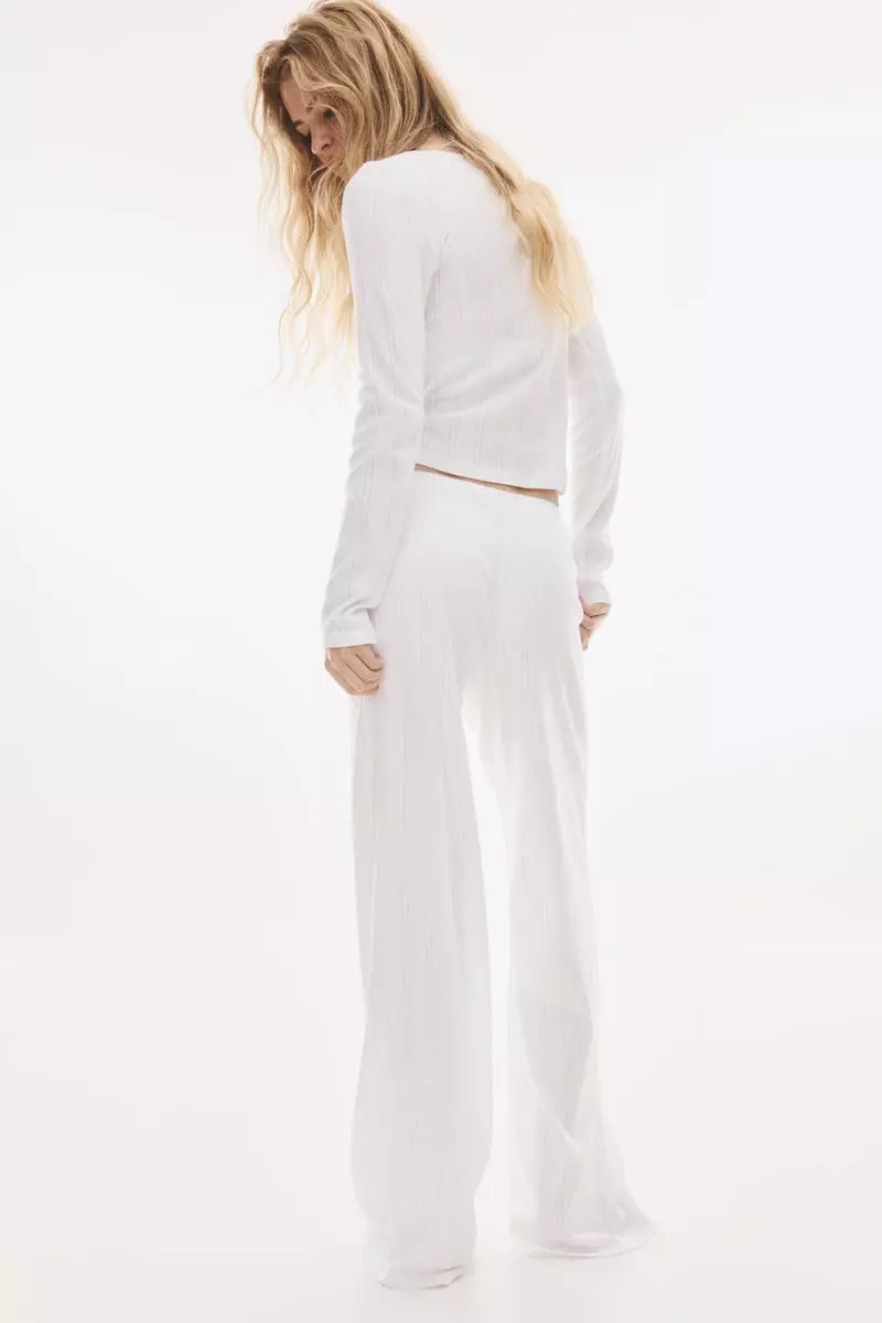 Cotton pointelle pyjamas