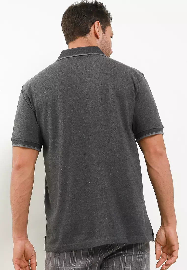 Crocodile COLE Smoke Baju Kaos Kerah Pria Men Polo Relax fit