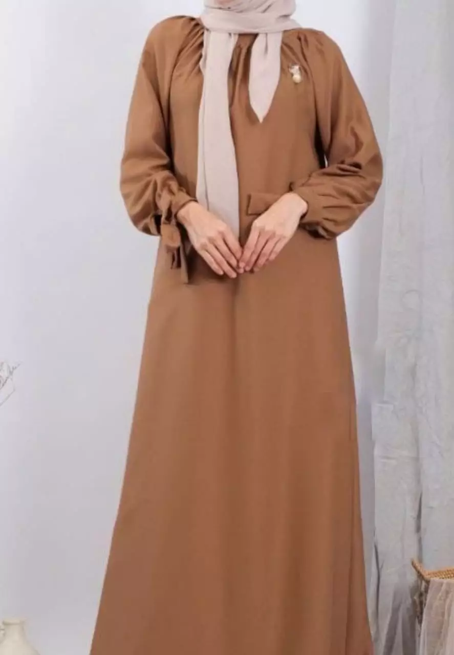 Vaisya Moca Dress Premium | Long Dress | Gamis Modern Premium JLAN