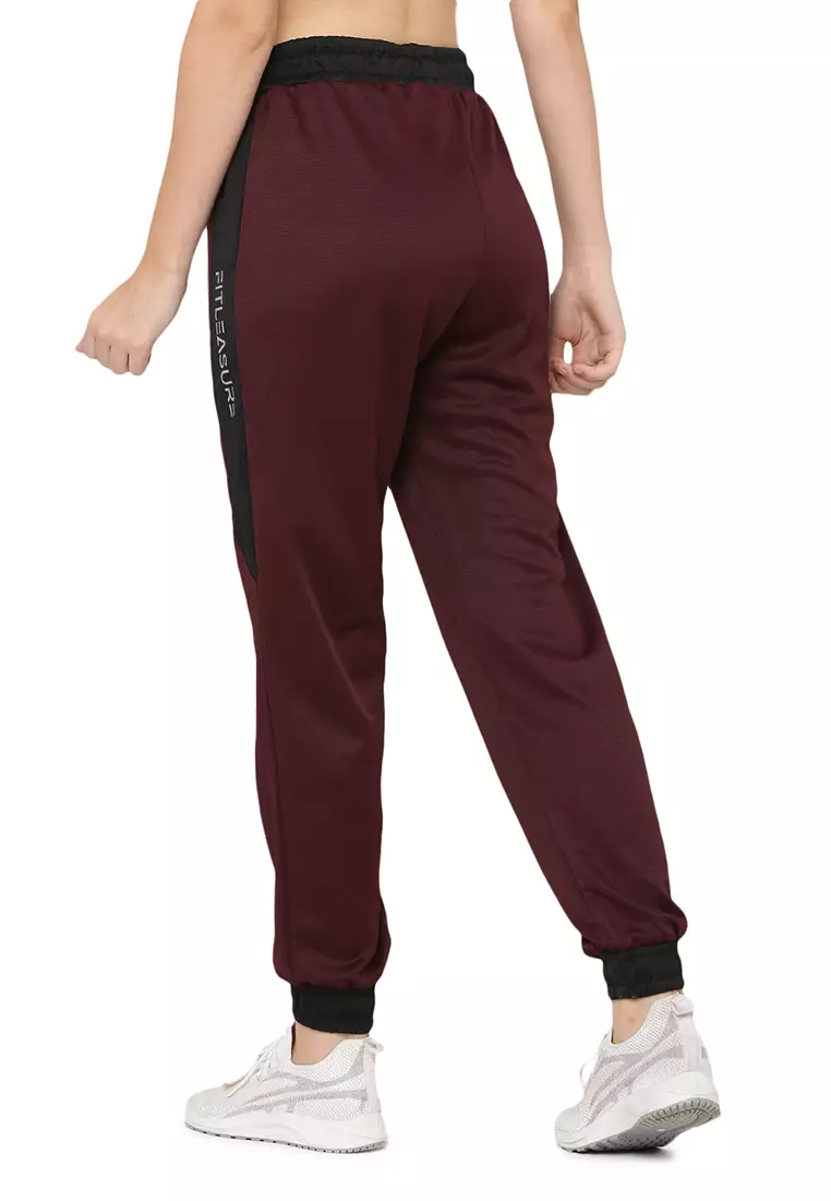 Latihan/Latihan Reguler Wanita  Celana Jogger Maroon
