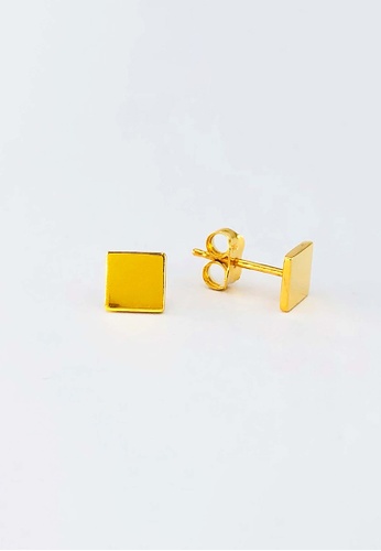 Arthesdam Jewellery gold Arthesdam Jewellery 916 Gold Minimalistic Square Earrings F1936AC9531175GS_1