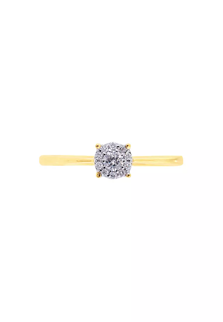 Buy HABIB HABIB Round Diamond Ring in 375/9K Yellow Gold 267150723