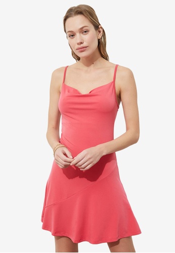 Trendyol 粉紅色 Skinny Mini Dress 6C2E7AA0504195GS_1
