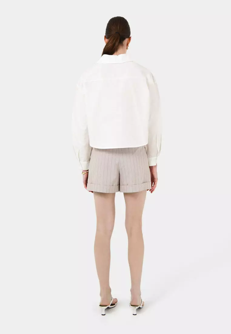 Kyla Crop Pocket Shirt