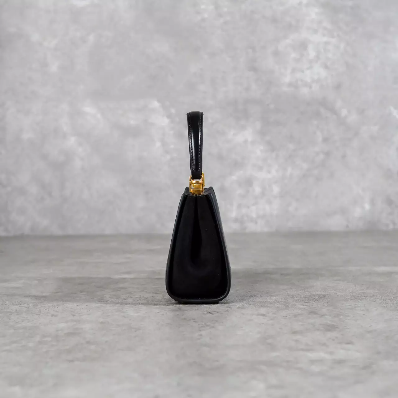 Tas TORY BURCH ELEANOR GOLD BLACK SMOOTH LEATHER TOP HANDLE BAG WITH LS 100% ORIGINAL