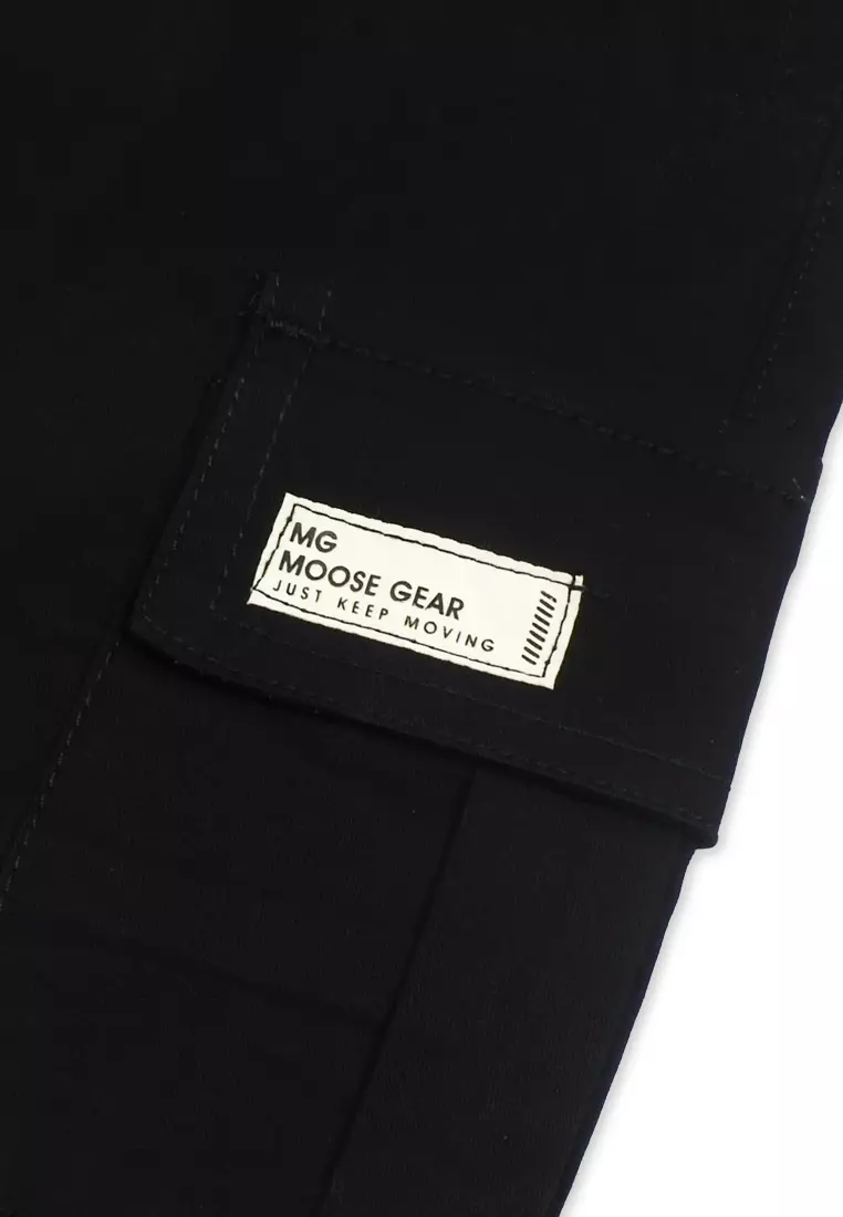 Boys Twill Cargo Jogger Pants