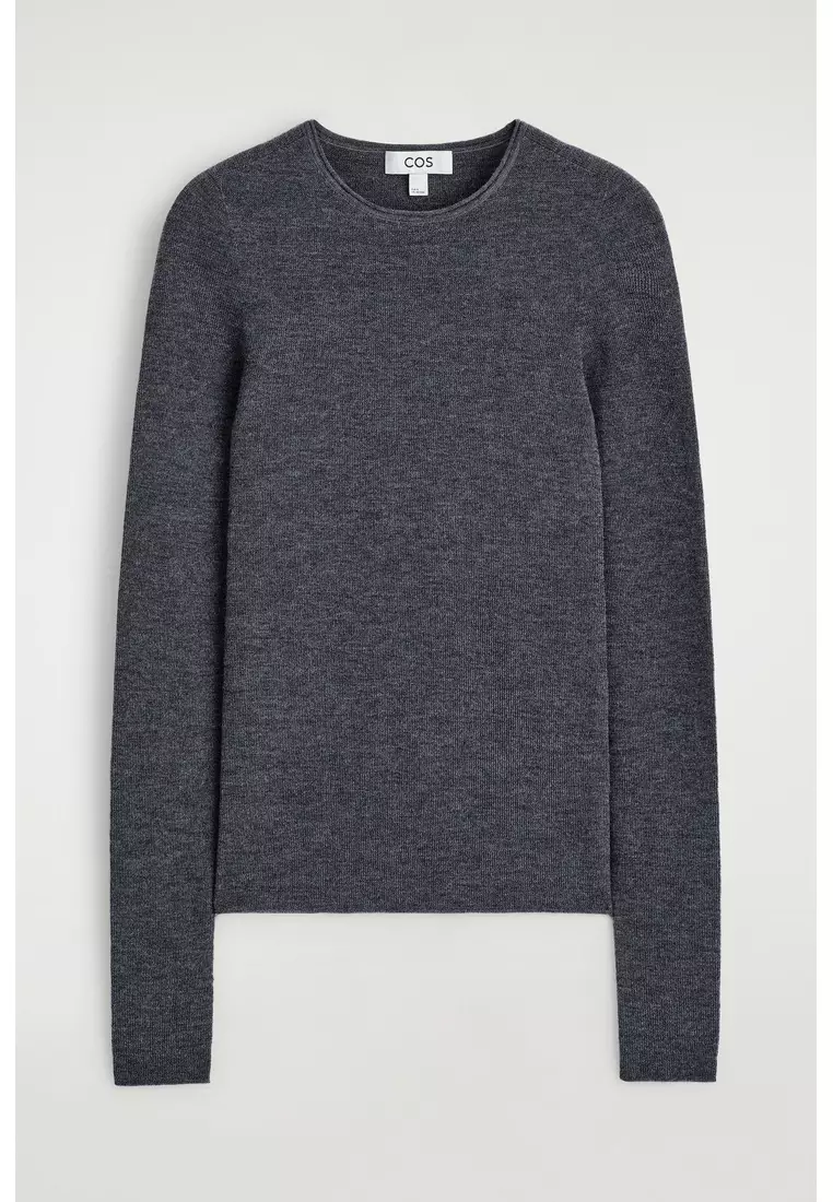 SEAMLESS MERINO WOOL LONG-SLEEVED TOP