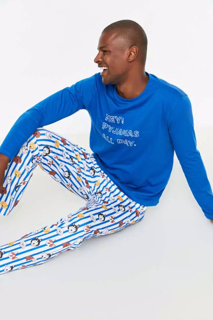 Mens printed 2025 pajamas