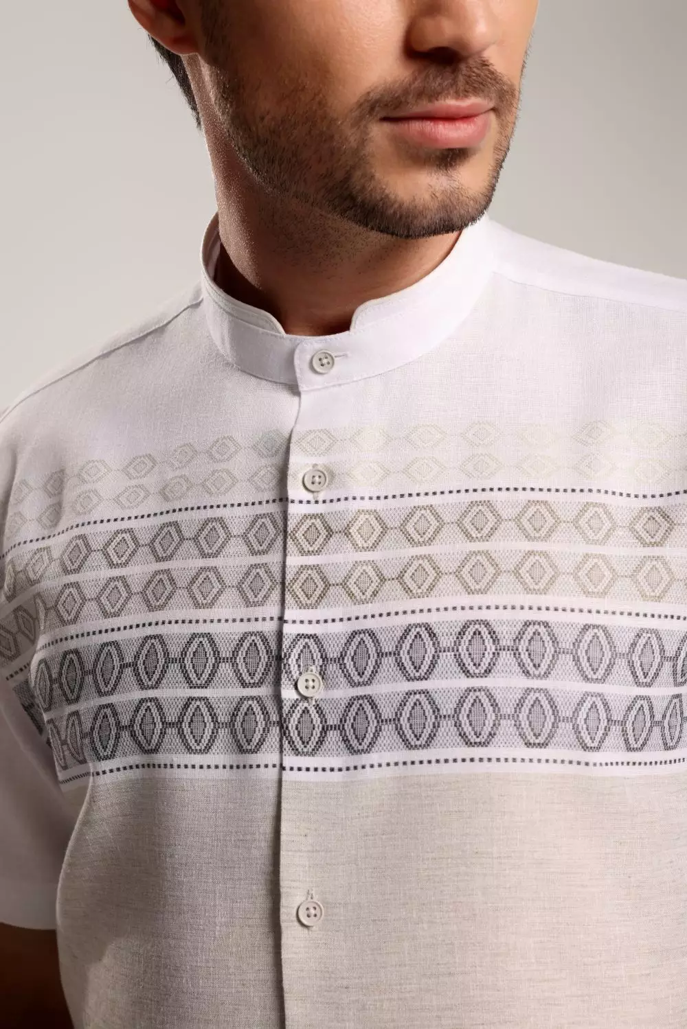 MOC Kemeja Koko Lengan Pendek Pria Nassir - Olive