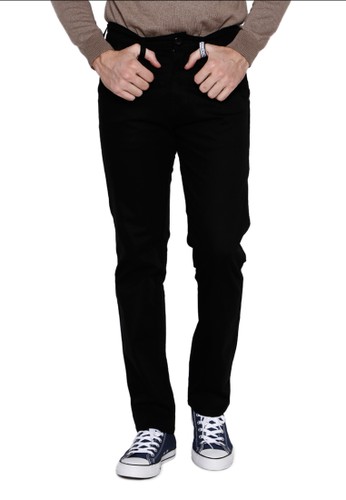 Jual OliveInch Raxton Black Chino  Original ZALORA  