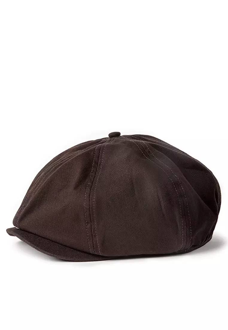●ANOETIC● ANC NEWSBOY CAP_BROWN tcax Flat Cap Casual Breathable Newsboy Peaked Hat Spring