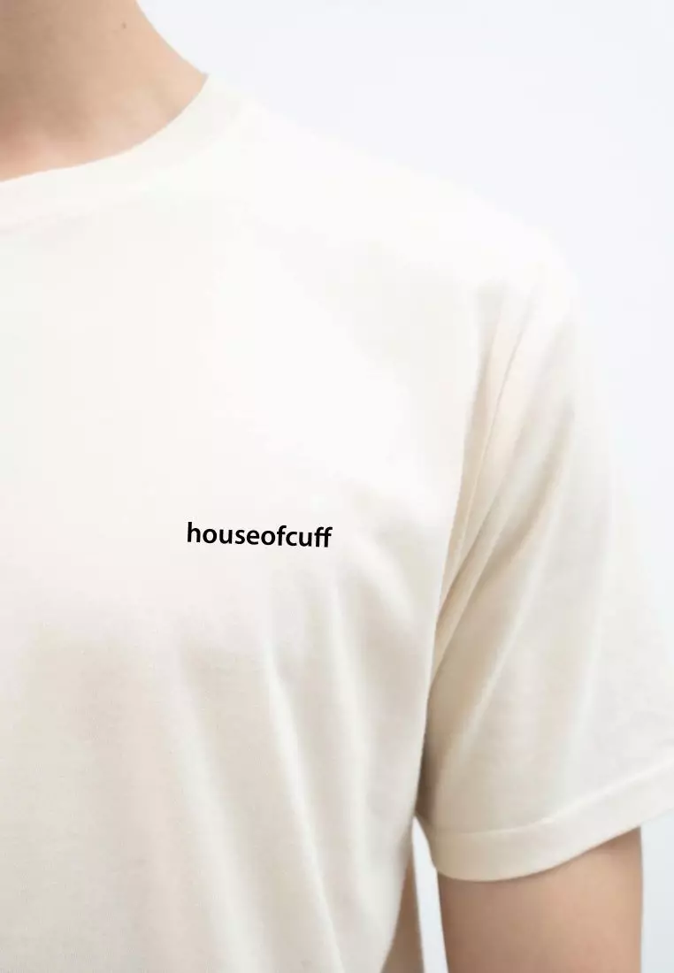Houseofcuff T-shirt Kaos Polos Pendek Cream Tersedia Size S - 4XL