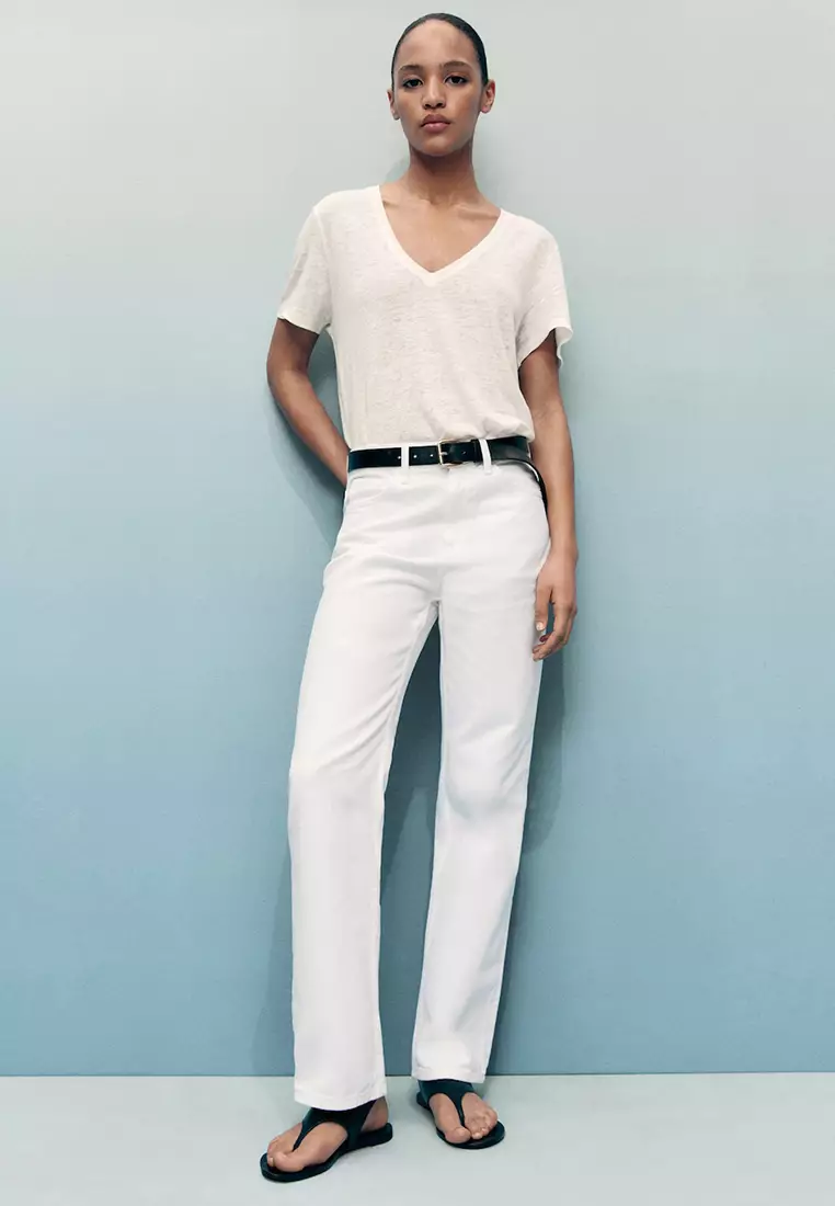 Matilda Medium-Rise Straight-Fit Jeans