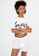 Les Girls Les Boys white Graphic Crop T-Shirt A2D4DAAF68FA96GS_4