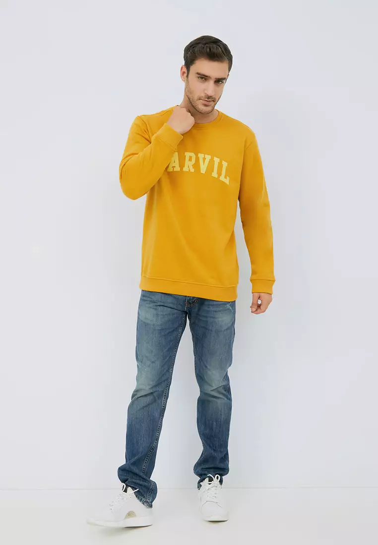 Carvil Sweater Pria CRUZ-MTD MUSTARD