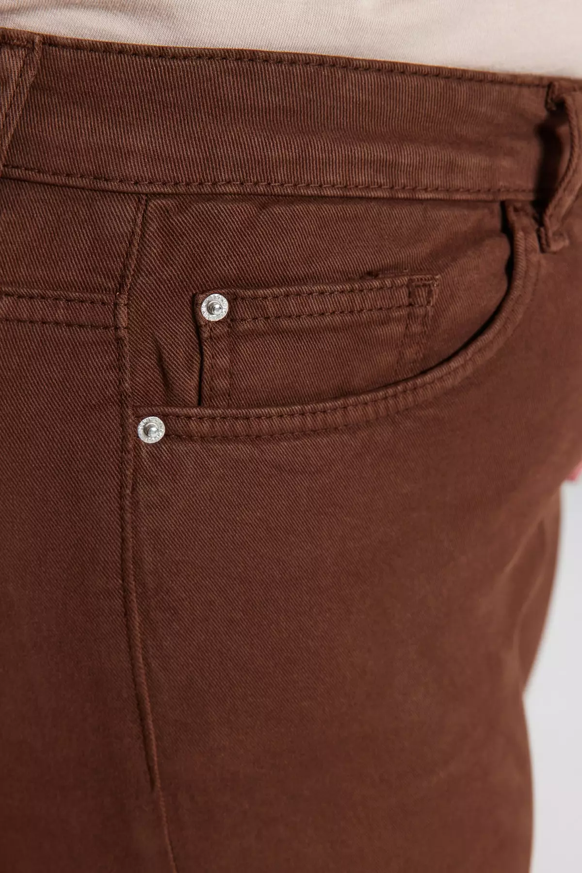 Cut-Out Spanish Fit Denim Jeans