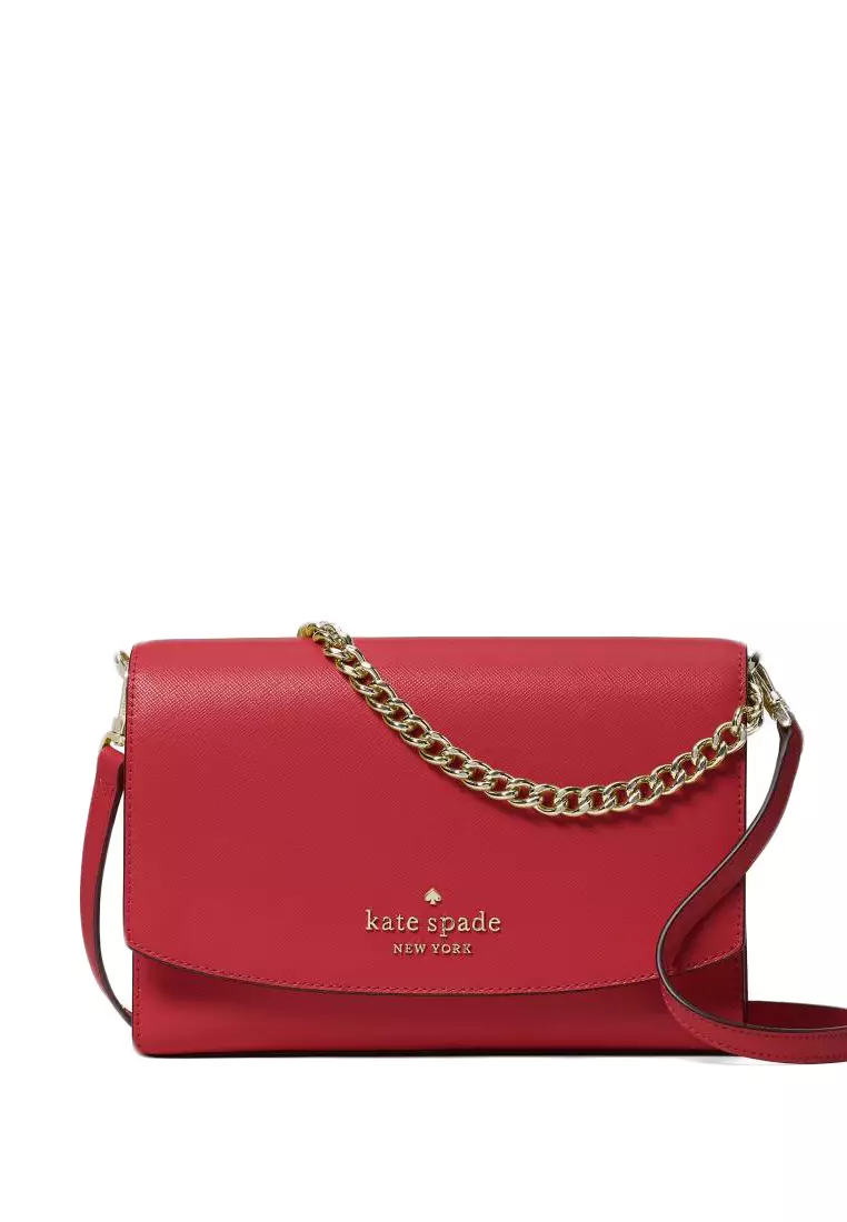 Kate spade red leather crossbody outlet