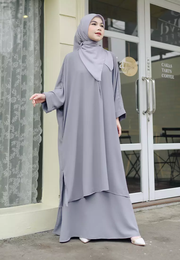 Haifa Tunik Set Smoke Grey