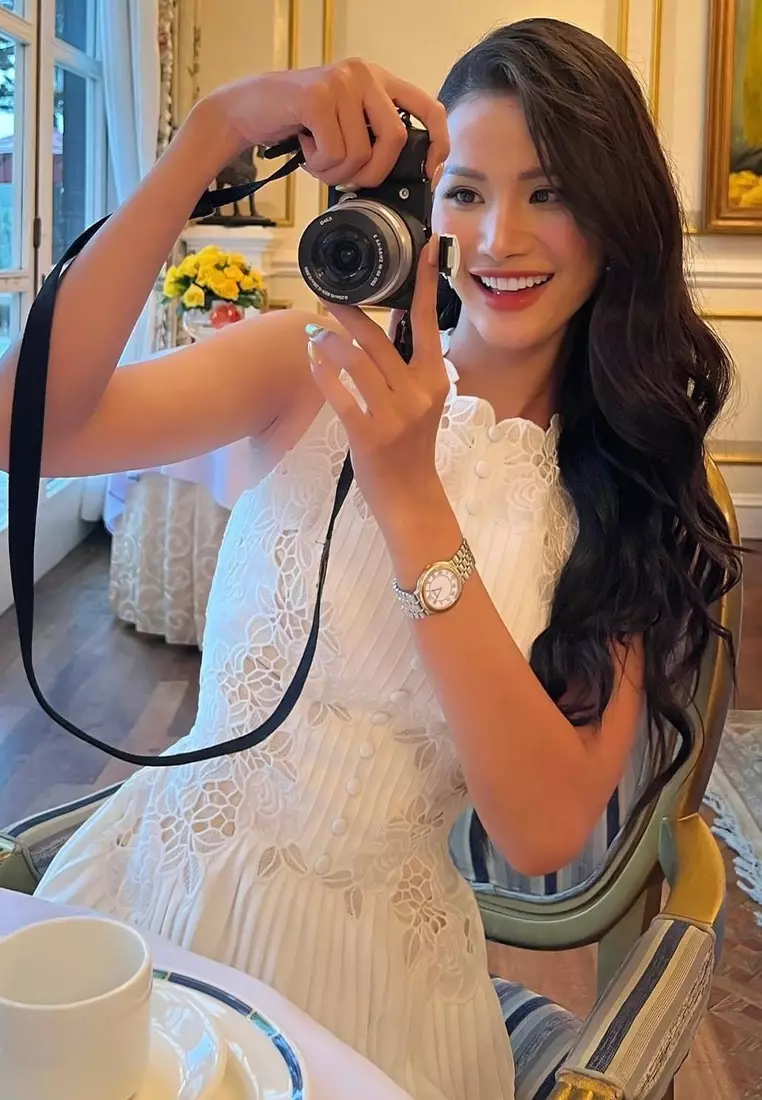 2025夏白色蕾絲無袖連衣裙CA24032639W