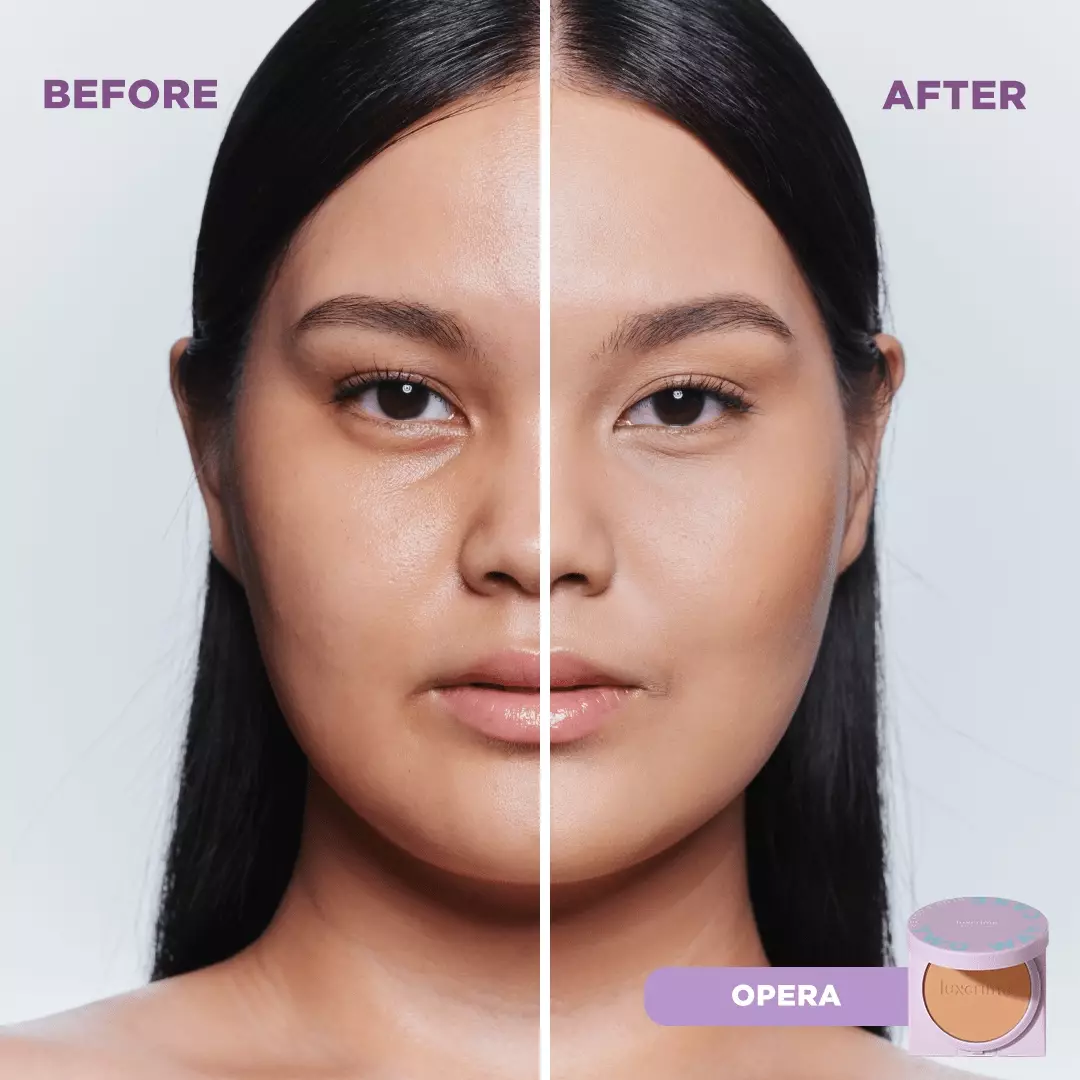 NEW Silk Glow Luxcrime Blur & Cover Two Way Cake - Opera