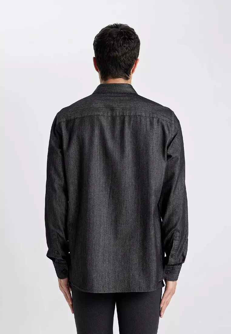 Long Sleeve Denim Shirt