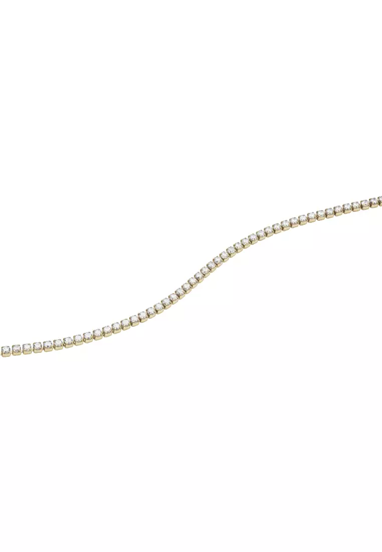 Classic Tennis Bracelet Gold 手鍊 金 - 手鍊 - 情侶手鍊 - 不銹鋼鏈手鍊 - DW