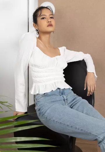 Topshop crop hoodie online