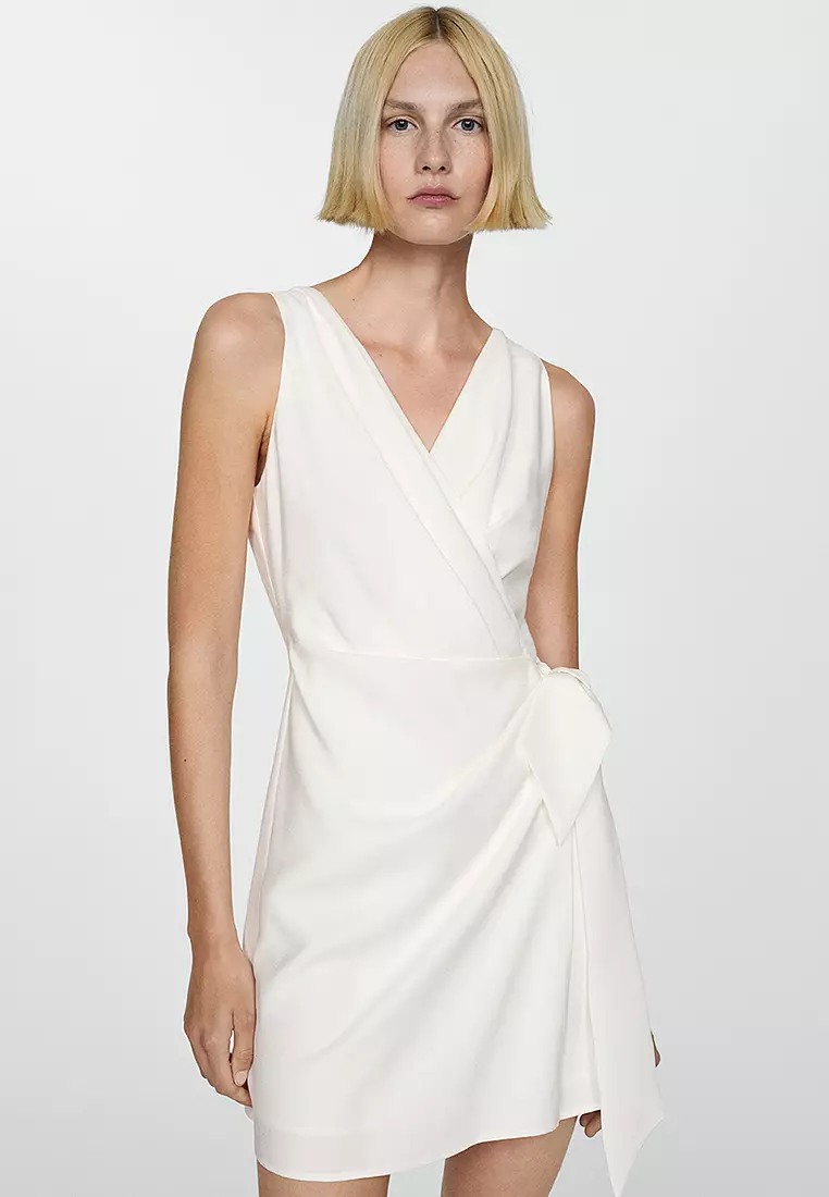 Buy Mango Bow Wrap Dress Online | ZALORA Malaysia