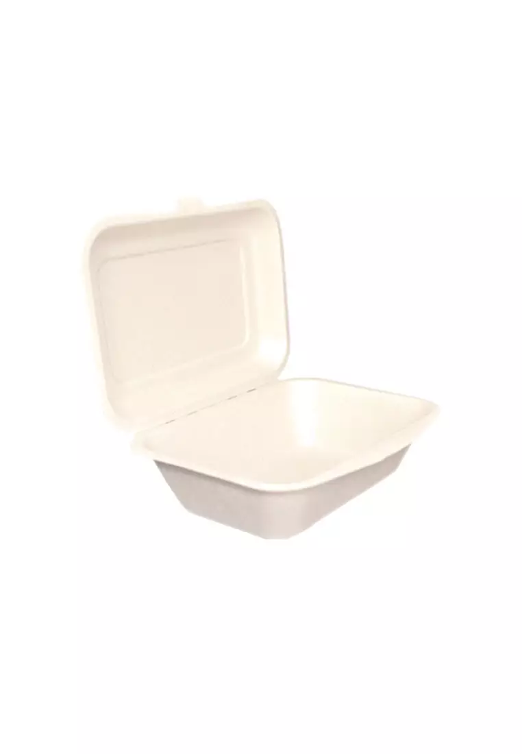 50PCS 450ml Disposable Food Container for Take Away Lunch Box